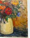 Vintage Bouquet in Ceramic Vase Oil Painting