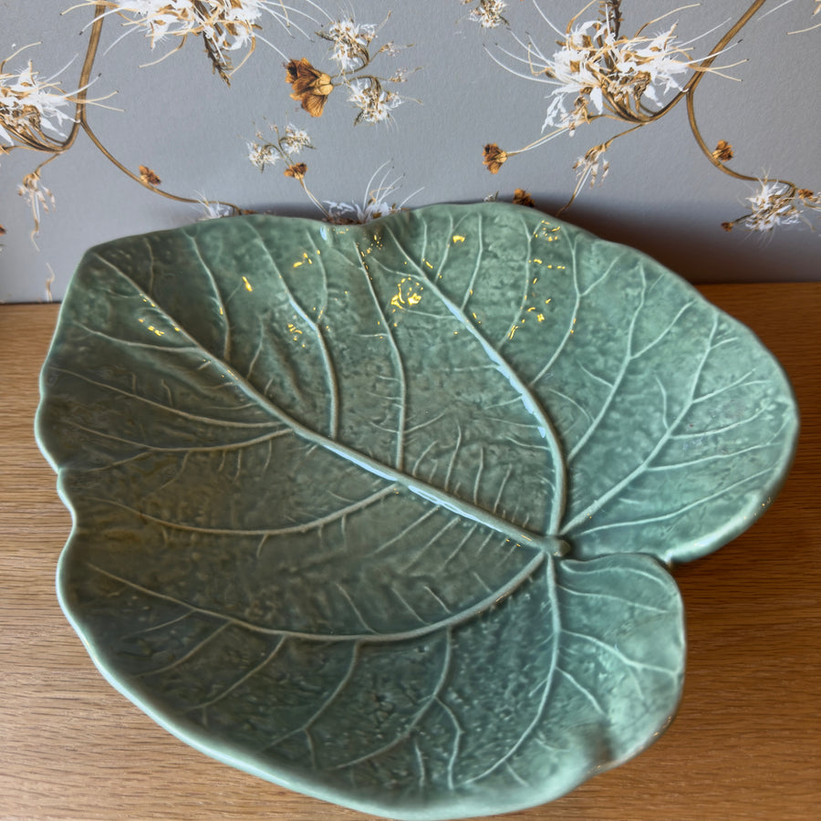 Vintage Cabbage Leave Dish