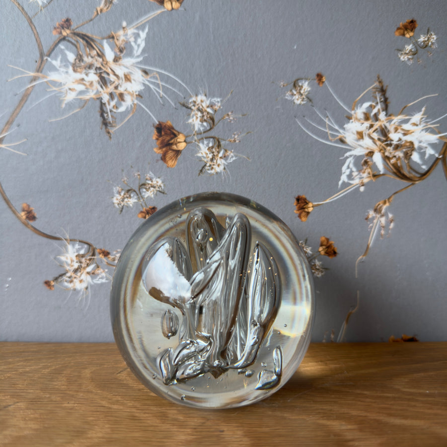 Vintage Controlled Bubble Paperweight
