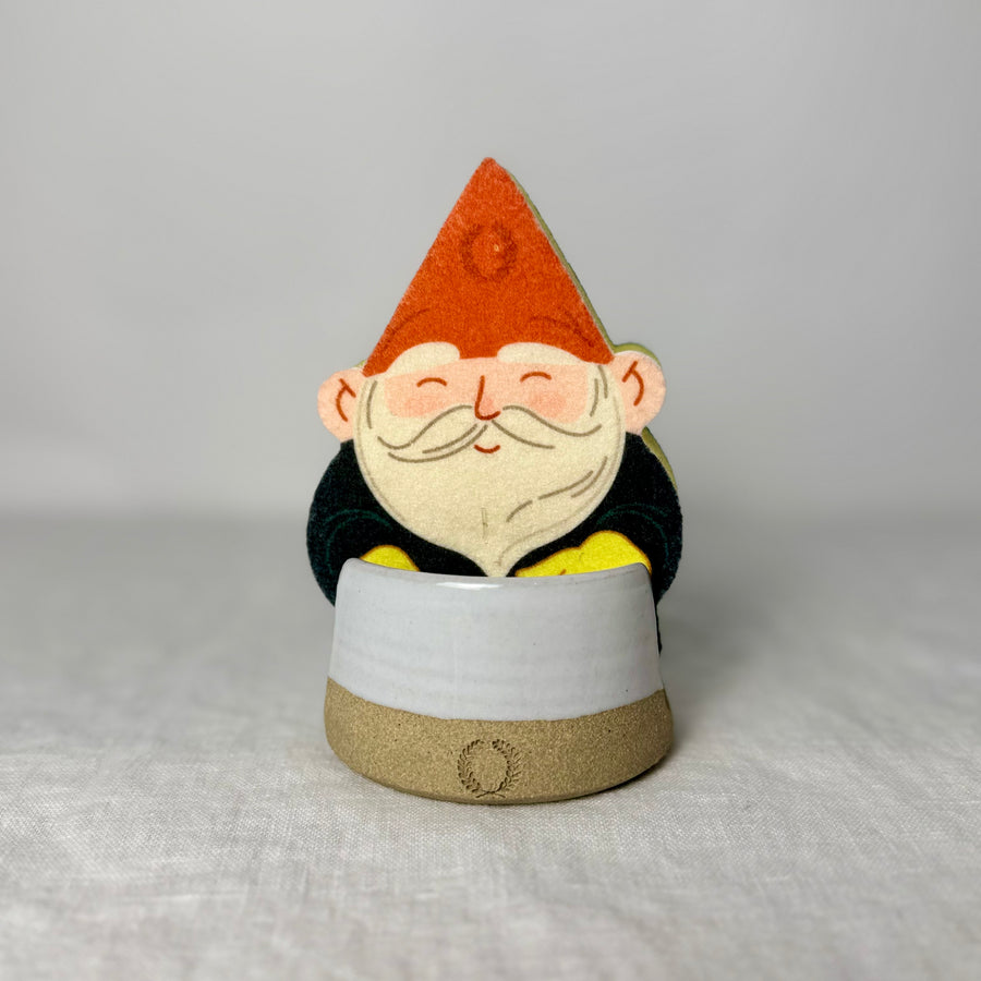 Gift Set for the Holiday Lover: Gnome Sponge + Holder Gift Set