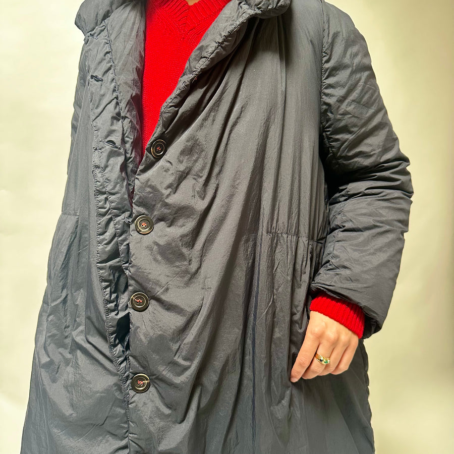 Marianne Down Coat in Navy