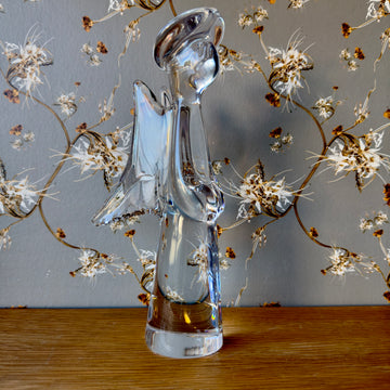 Vintage Hand Blown Glass Angel with Halo