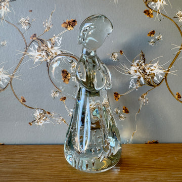 Vintage Hand Blown Glass Angel