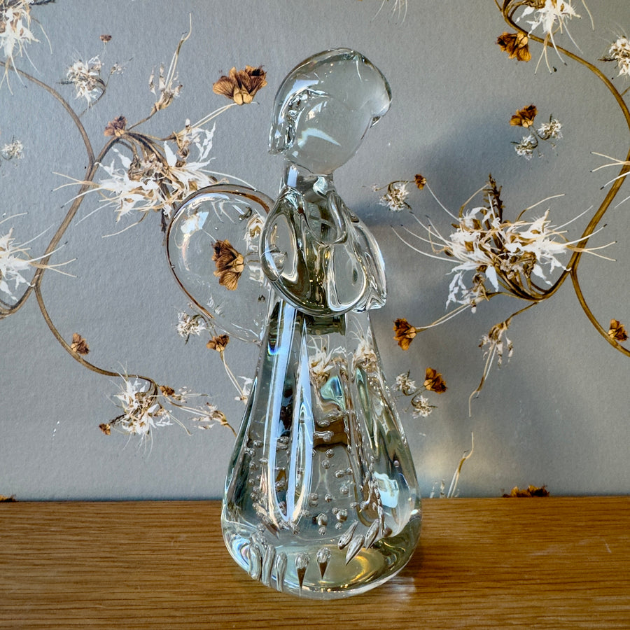Vintage Hand Blown Glass Angel