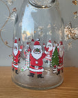 Vintage Santa Claus Glass Carafe