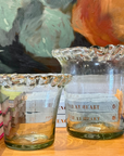 Medium Glass Pie Crust Vase