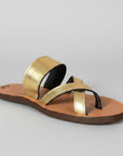 Jutta Neumann Aldo Sandal in Gold Metallic