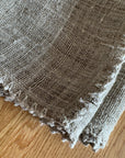 Crochet Edge Runner, Gray