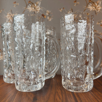 Vintage "Frostfire" Beer Mugs Set/5