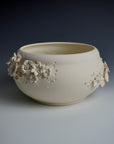 Isa Carr Round Flower Vase XXXXIX in Cream