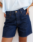 Jamie Haller Tailor Shorts in Raw Rinse