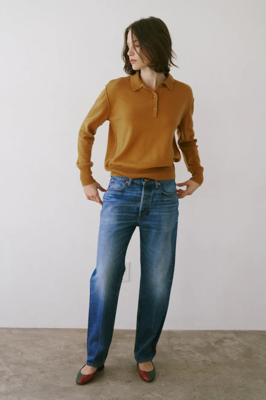 Jamie Haller Slouch Jeans in Deep Blue