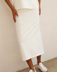 Jamie Haller Column Skirt in White