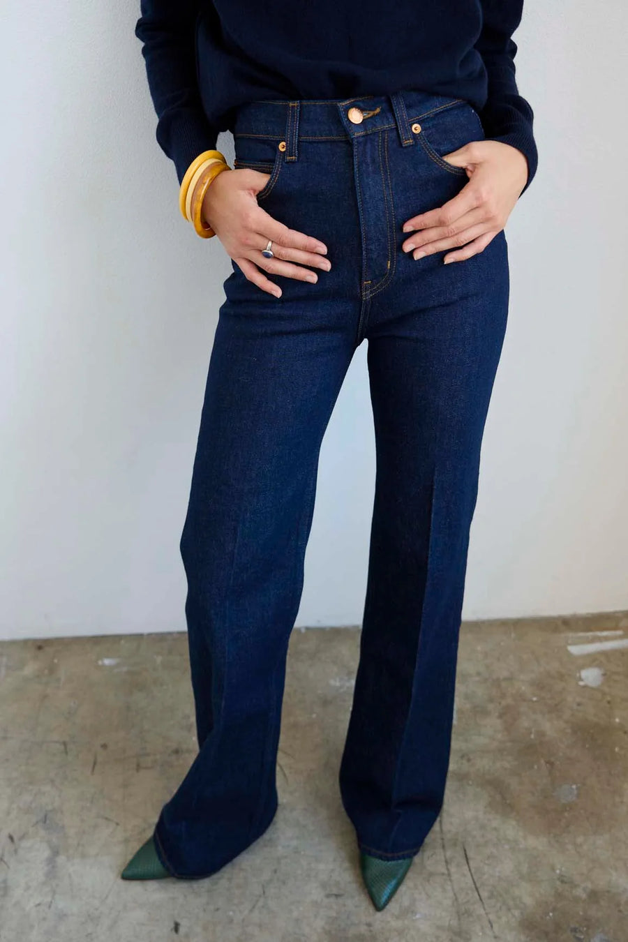 Jamie Haller Crease Jeans in Raw Rinse