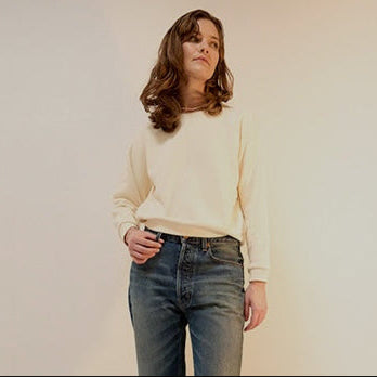 Jamie Haller Daily Sweatshirt in Natural White