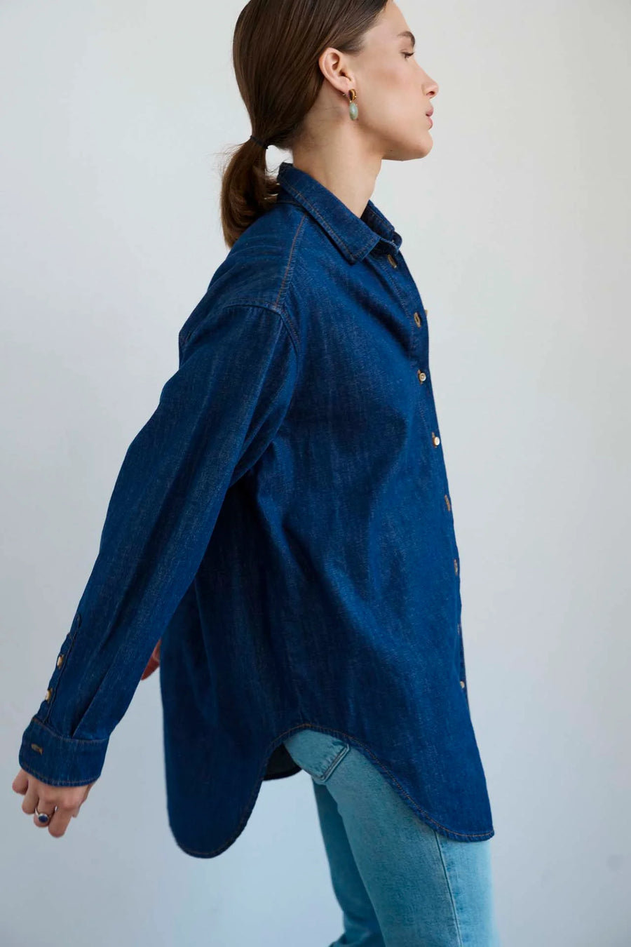 Jamie Haller Essential Shirt in Raw Rinse