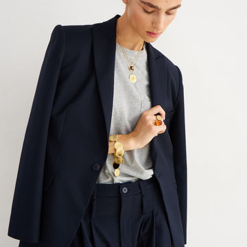 Jamie Haller Julius Blazer in Dark Navy