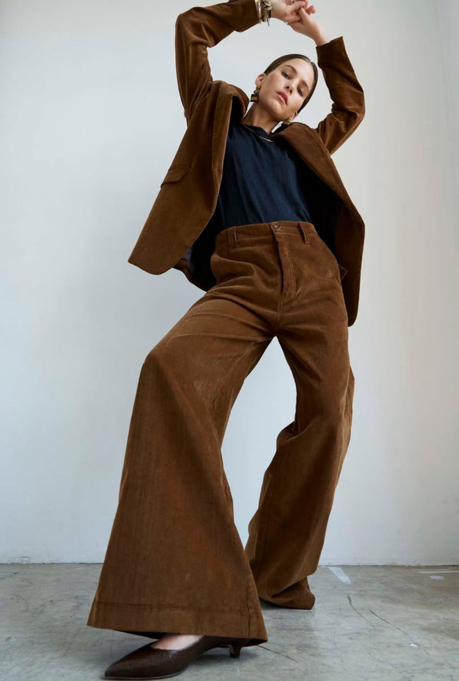 Jamie Haller Julius Blazer in Camel Corduroy