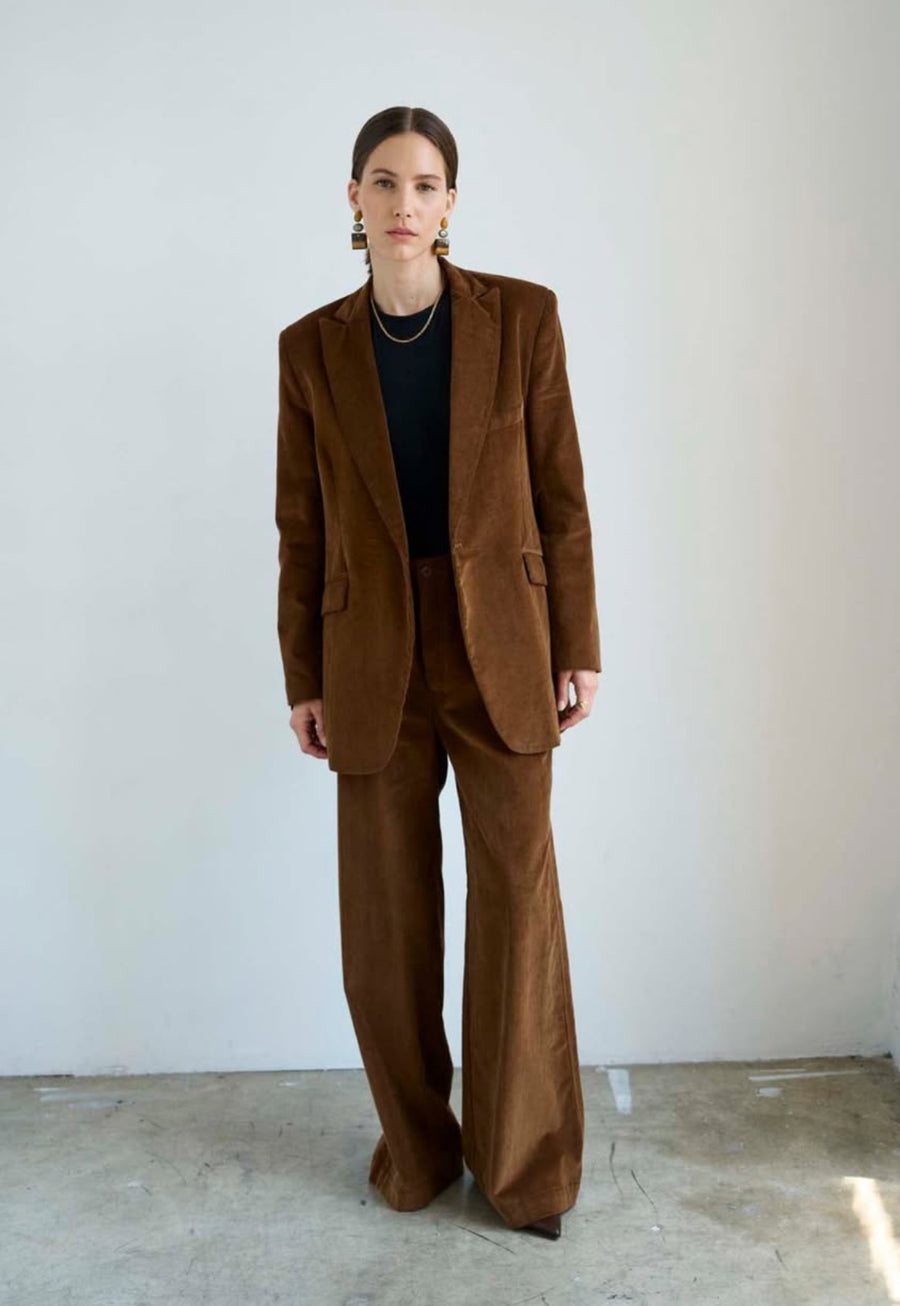 Jamie Haller Julius Blazer in Camel Corduroy
