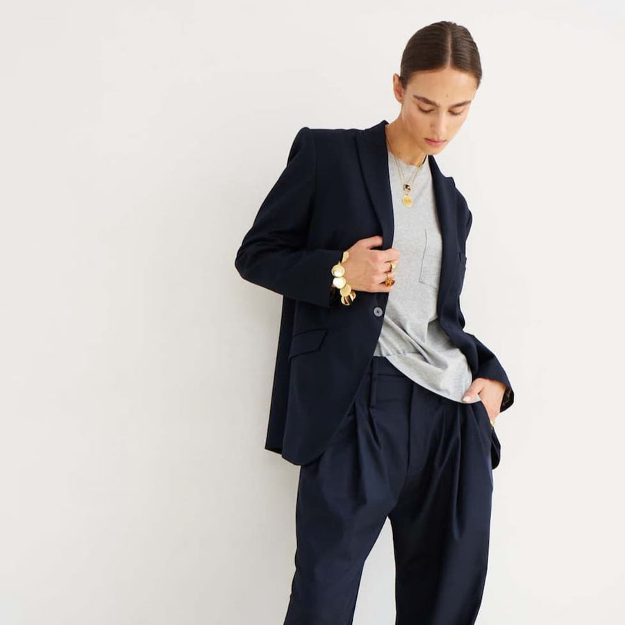 Jamie Haller Julius Blazer in Dark Navy