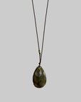 Labradorite Pendant with Labradorite Charm