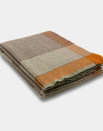 Lambswool Throw Blanket in Elk Stripe