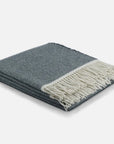 Lambswool Throw Blanket in Graphite