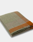 Lambswool Throw Blanket in Fern