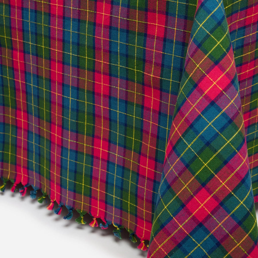 Large Holly Plaid Tablecloth in Multi 