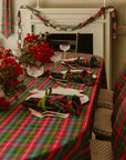 Large Holly Plaid Tablecloth in Multi 