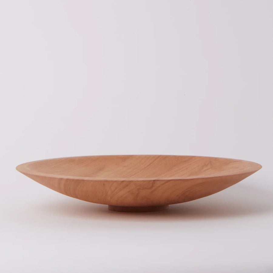 Large Shallow Serving Bowl in Maple