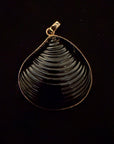 Large Onyx Venus Shell Charm