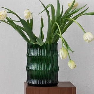 Lina Large Tulip Vase Green