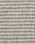 Linen Tea Towel Black Natural Brittany