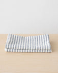 Linen Tea Towel indigo Stripe 