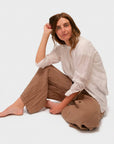 Becca Wide Leg Pants in Bark