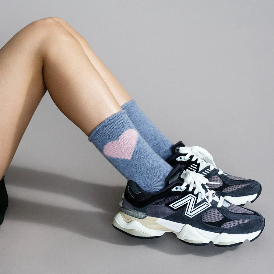 Love Cashmere Socks in Denim