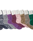 Maria la rosa ribbed laminate socks