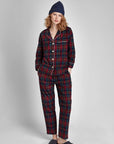 Marina Pajama Set in Berry Plaid Flannel