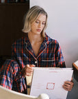 Marina Pajama Set in Berry Plaid Flannel