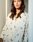 Marina Pajama Set in Embroidered Posy