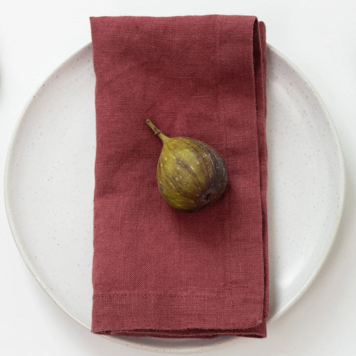 Marsala Linen Napkins Set of 4