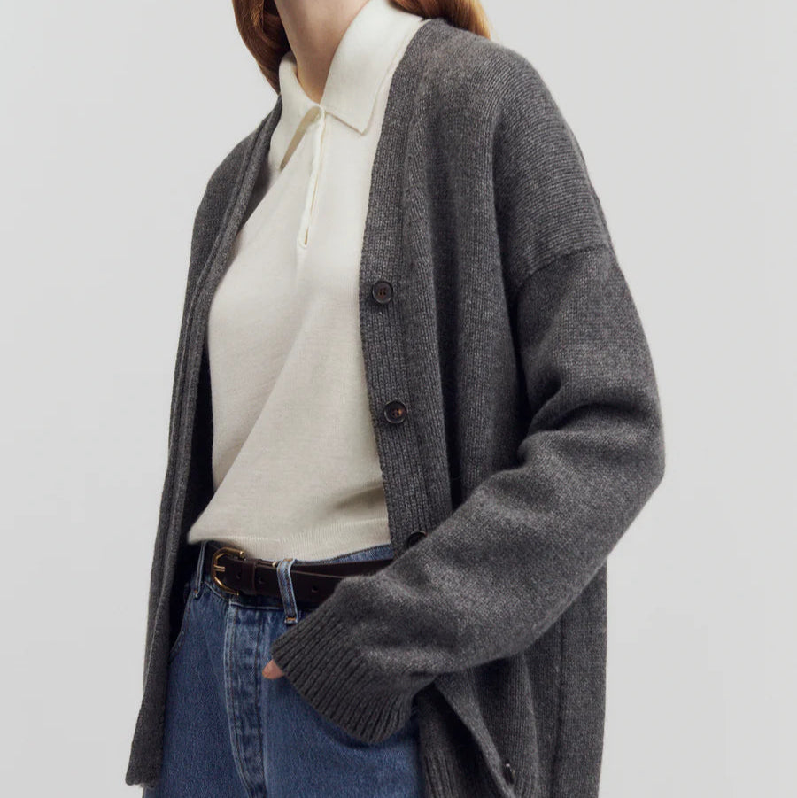Maura Cardigan in Derby Grey