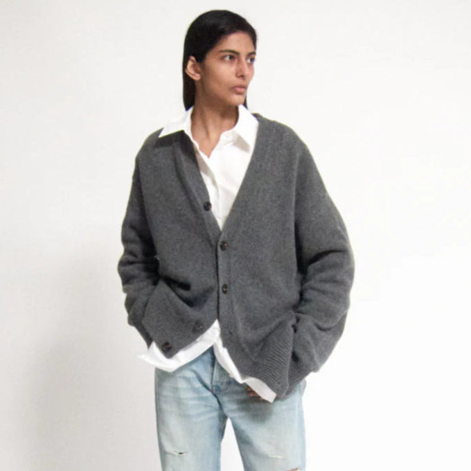 Maura Cardigan in Derby Grey