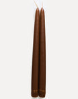 Hand Dipped Taper in Dark Brown