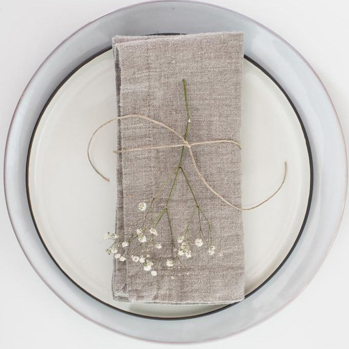 Natural Linen Napkins Set of 4