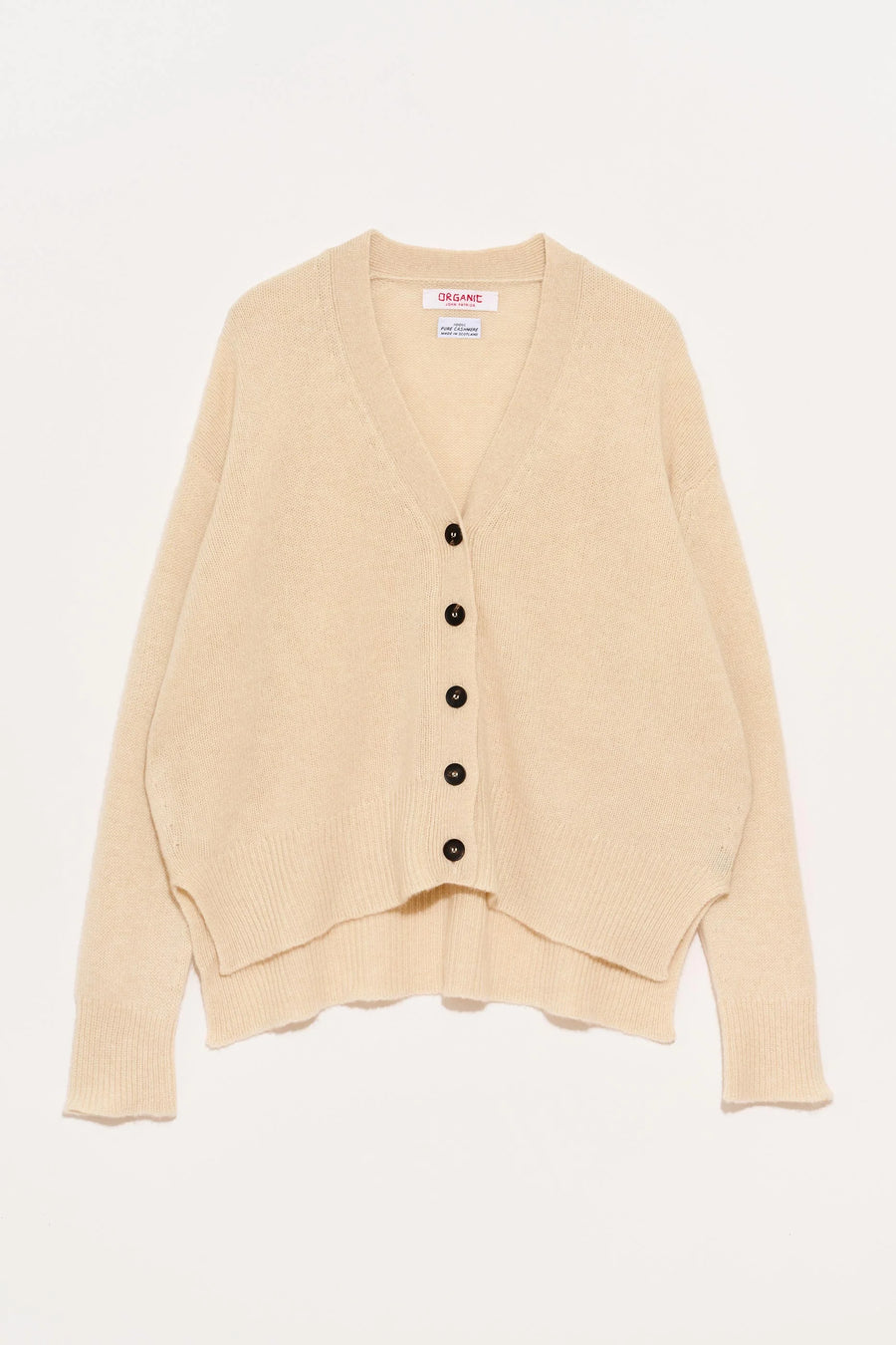 ORGANIC SCOTTISH CARDIGAN IVORY