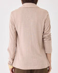 One Button Blazer in Desert Stretch Linen