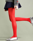 Opaque Tights in Red