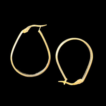 Oval14KGoldHoops
